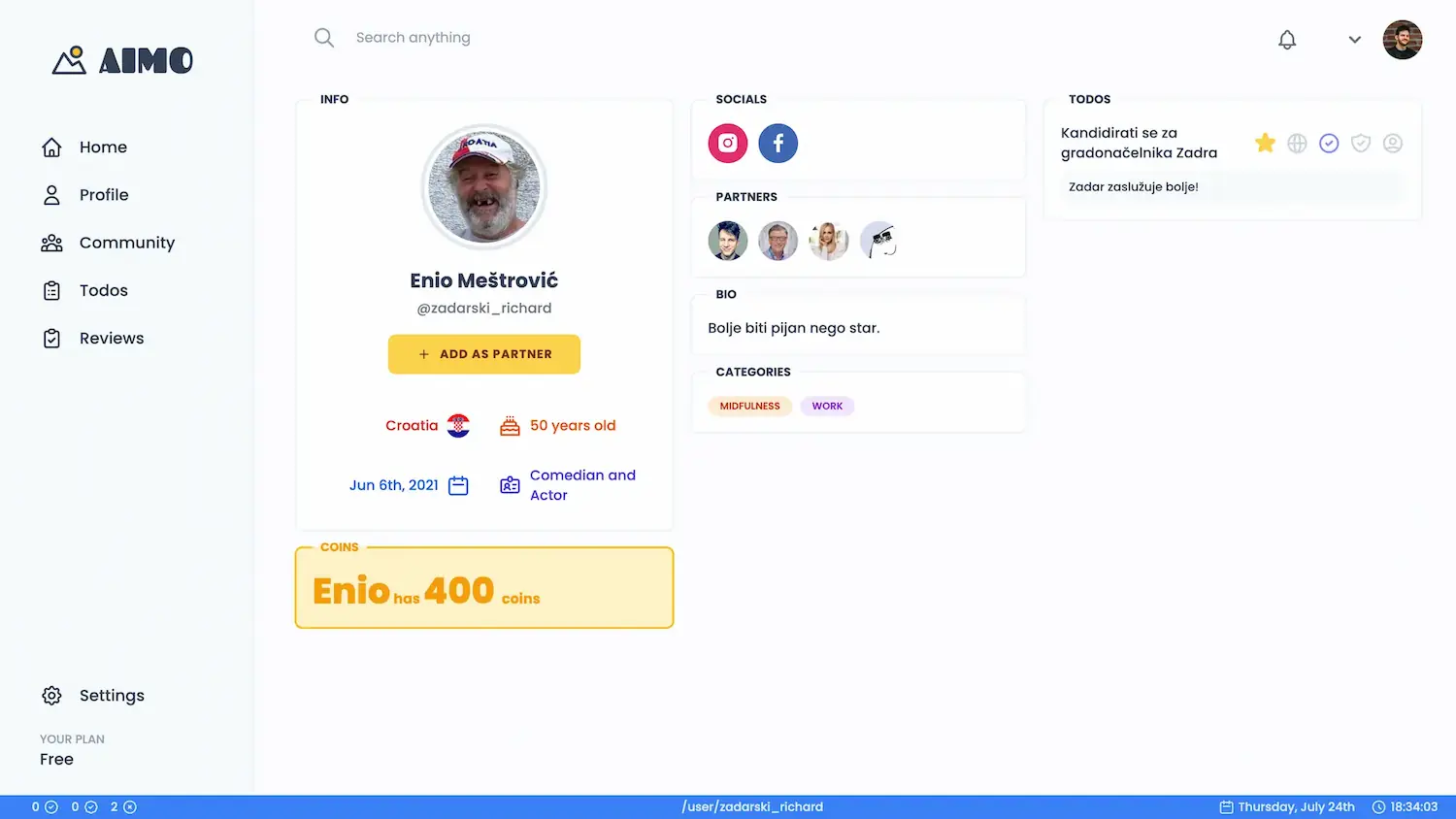 User Profile